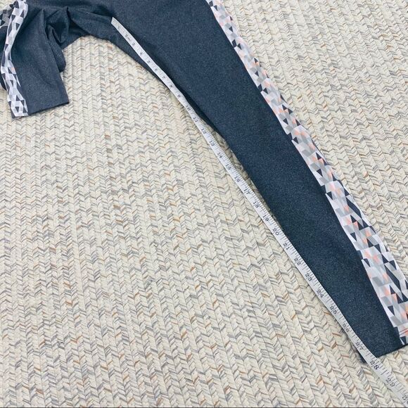 Soybu gray full length geometric stripe legging S - Picture 5 of 6